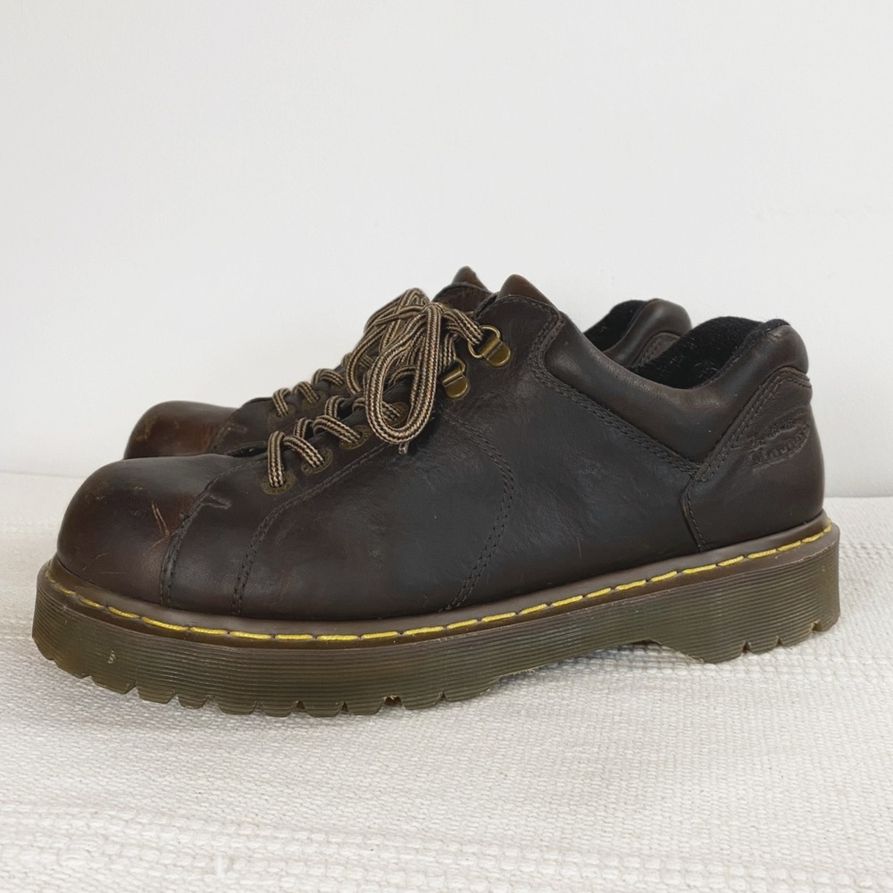 Dr Martens Chucky Y2K Oxford Leather Boots Brown Mens size 12